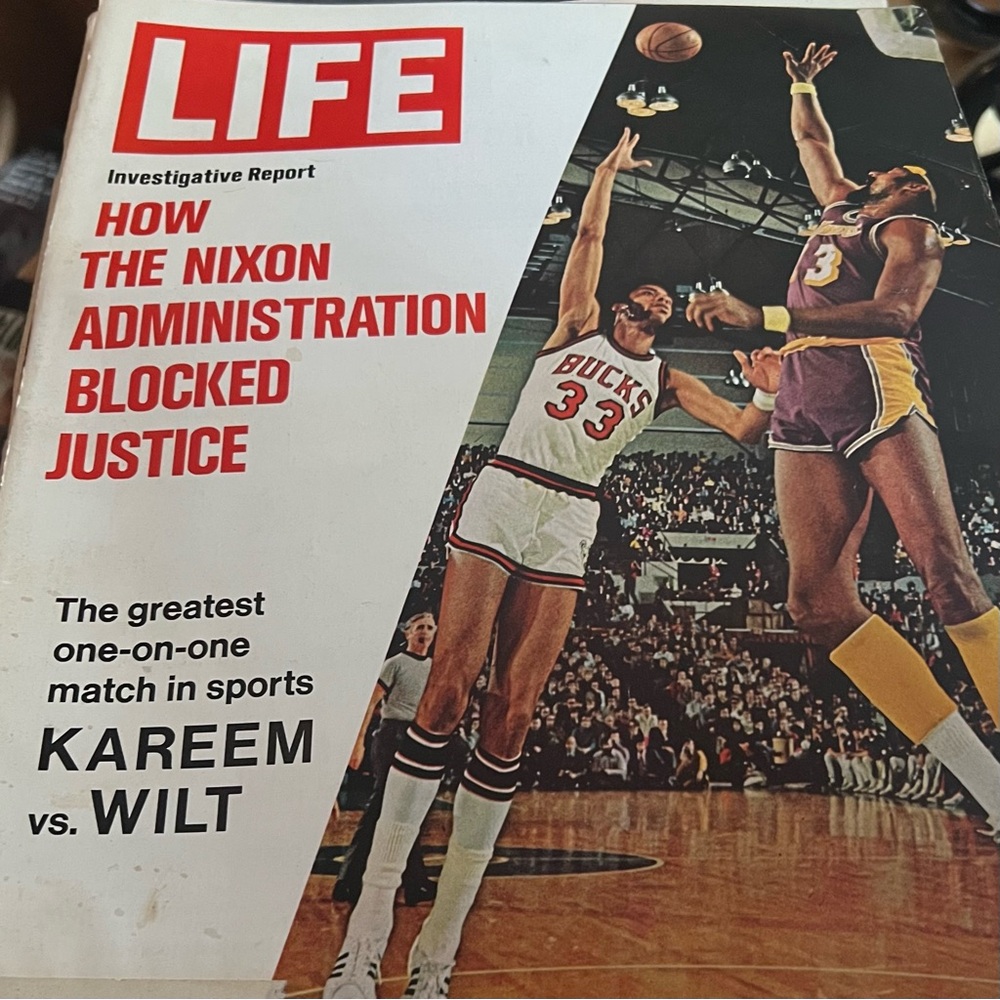 Vintage LIFE Magazine - Kareem vs. Wilt Cover